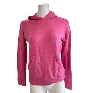 NWT Monrow Supersoft Pullover Kangaroo Pocket Hoodie in Hot Pink Women’s XS